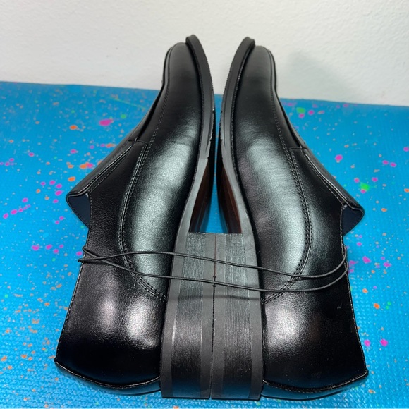 Brand new JF j.Ferrar Dash black slip on casual shoes faux leather size 11W & 9W - Picture 6 of 11